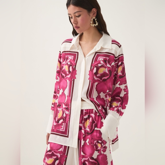 Aje Atomic Silk Shirt - Picture 1 of 6